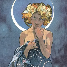   Falinaptár képes lemeznaptár 300x300mm, Alphonse Mucha Realsystem 2027.