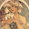 Falinaptár képes lemeznaptár 300x300mm, Alphonse Mucha Realsystem 2027.