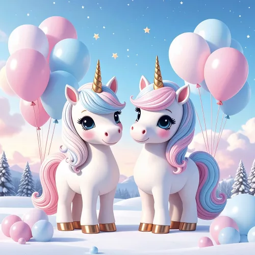Falinaptár képes lemeznaptár 300x300mm, Happy Unicorns Realsystem 2027.