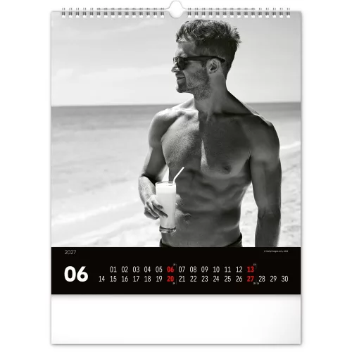 Falinaptár képes  300x340mm Men Realsystem 2027.