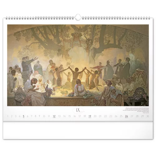 Falinaptár képes  480×330mm The Slav Epic-Alphonse Mucha Realsystem 2027.