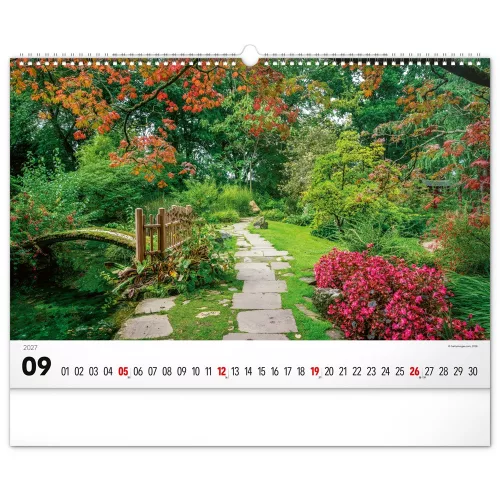 Falinaptár képes  480×330mm Gardens  Realsystem 2027.