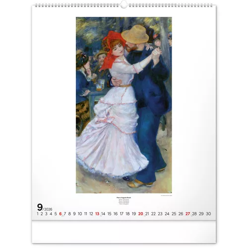 Falinaptár képes  480×560mm Impressionism  Realsystem 2026.