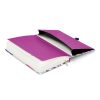Keménytáblás notesz vonalas krémszínű lapokkal leszorító gumiszalaggal Feathers  130x210mm, Presco