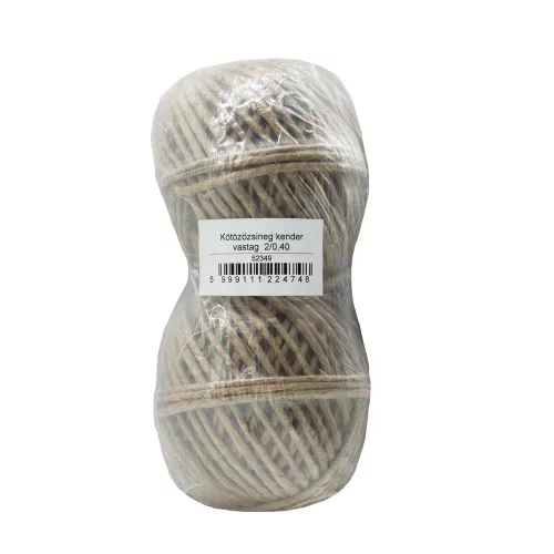 Kötözőzsineg kender vastag 2x200 g. 2/0,40 Bluering®