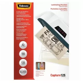   Lamináló fólia, A3, 125 mikron, fényes, 100 db/doboz, Fellowes®