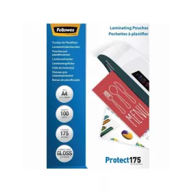   Lamináló fólia, A4, 175 mikron, fényes, 100 db/doboz, Fellowes®