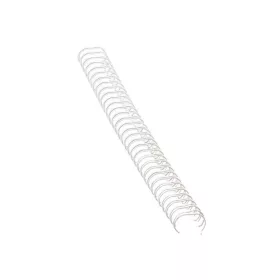   Fém spirál 3:1, 8mm, 36-50lap, Fellowes® 100 db/doboz, fehér