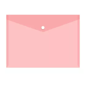 Irattartó tasak A5, PP patentos transzparens Icarus piros