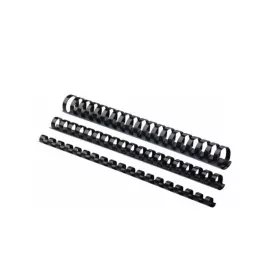   Spirál, műanyag, 8mm, 21-40lap, 100 db/doboz, Fellowes® fekete