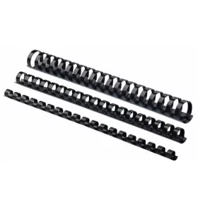   Spirál, műanyag, 32mm, 241-280lap, 50 db/doboz, Fellowes® fekete
