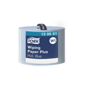   Ipari törlő 2 rétegű tekercses átmérő: 39 cm 1500lap/510 m/tekercs 1 tekercs/karton Premium Plus W1 Tork_130051 kék