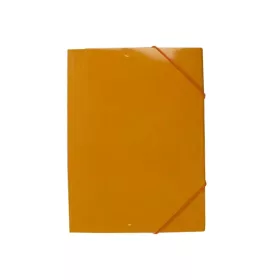 Gumis mappa A4, 400g. karton EVOffice narancssárga
