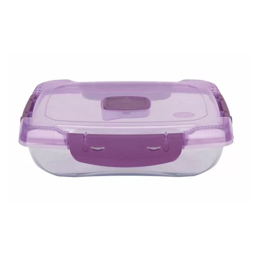 Ételtároló doboz 0,7 literes csatos és szelepes mikrós-fagyasztós_lányos színek