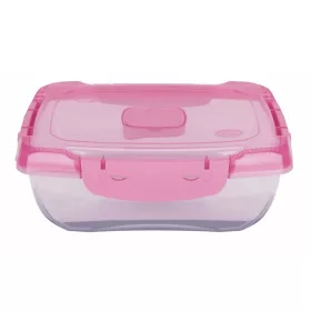   Ételtároló doboz 1 literes csatos és szelepes mikrós-fagyasztós_lányos színek