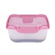 Ételtároló doboz 1,4 literes csatos és szelepes mikrós-fagyasztós_lányos színek