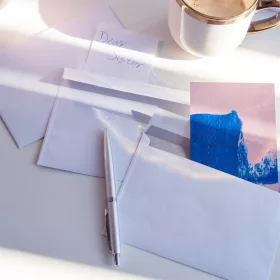   Boríték LC/6 enyvezett bélésnyomott 114x162mm Bluering® fehér