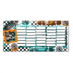   Órarend egylapos fiús, Ars Una ROLLIN MANIA (5228) 22 25db/csomag