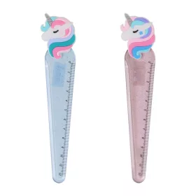 Vonalzó, 13 cm, Unikornis, 20 db/display Nebulo