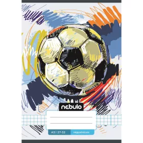   Füzet, A5, kockás, 27-32, Vagány minták, 16 db/csomag Nebulo