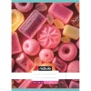 Füzet, A4, sima, 80-32, L-Design minták, 12 db/csomag Nebulo