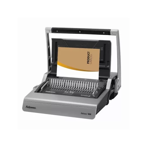 Spirálozógép, műanyag spirálkötéshez, manuális, 500lap, Fellowes® Galaxy
