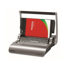   Spirálozógép, műanyag spirálkötéshez, manuális, 500lap, Fellowes® Quasar+