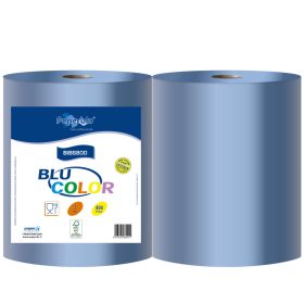   Kéztörlő 3 rétegű tekercses átmérő: 26 cm 100% cellulóz 192 m/tekercs 2 tekercs/csomag BLU COLOR Paperdi_BIBS800 kék