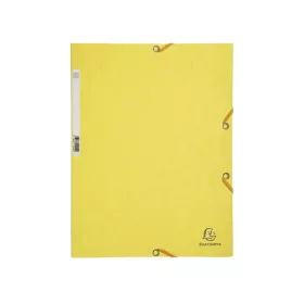 Gumis mappa karton  prespán A/4 Exacompta citromsárga