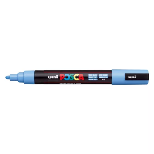 Dekormarker 1,8-2,5mm, Uni Posca PC-5M égszínkék