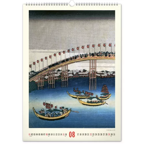 Falinaptár képes  330×460mm Vintage Posters-Japanese art Realsystem 2027.