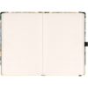 Keménytáblás notesz pontozott vonalozással krémszínű lapokkal leszorító gumiszalaggal Zodiac 130x210mm, Presco