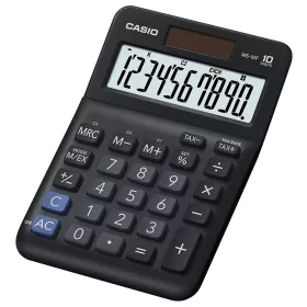   Számológép asztali 10 digit nagy, döntött kijelző Casio MS 10 F fekete
