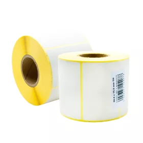   Etikett címke thermo, 50x75mm, tekercses, 1000 címke/tekercs fehér