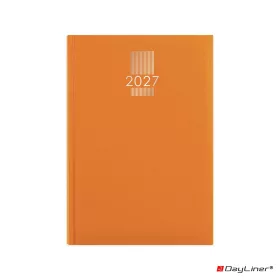   Határidőnapló MyPastel A5 heti, krémszínű lapokkal narancs Dayliner 2027.