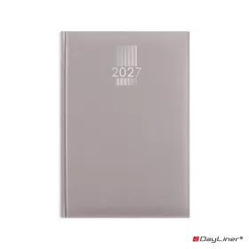   Határidőnapló MyPastel A5 heti, krémszínű lapokkal szürke Dayliner 2027.