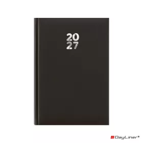   Határidőnapló Pannon A5 heti, fehér lapokkal fekete Dayliner 2027.