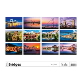 Falinaptár képes 450 × 315 mm, Bridges Dayliner 2027.