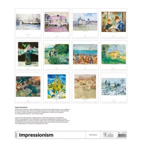   Falinaptár képes 450 × 520 mm, fehér lapokkal Impressionism Dayliner 2027.