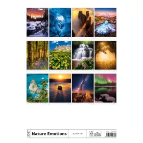   Falinaptár képes 315 x 450 mm, fehér lapokkal Nature Emotions Dayliner 2027.