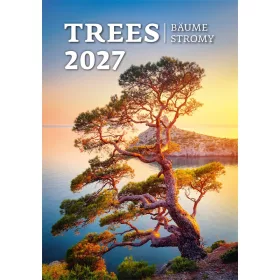   Falinaptár képes 315 x 450 mm, fehér lapokkal Trees Dayliner 2027.
