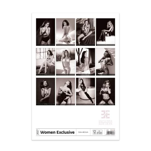 Falinaptár képes 334 × 485 mm, fehér lapokkal Women Exclusive Dayliner 2027.