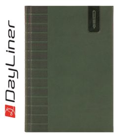   Tárgyalási napló Tucson B5 napló, fehér lapokkal zöld Dayliner