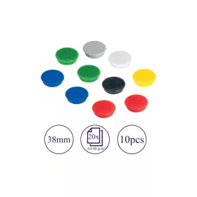   Mágnes 38mm, erősség: 2500 g. HMS36 99 Franken 10 db/csomag, klf. Szin