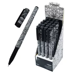   Golyóstoll kupakos, 0,7mm Vinson Tattoo A3 vegyes test displ 20 db/display