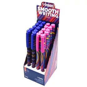   Golyóstoll kupakos, 0,7mm Vinson Line A22 vegyes test displ 20 db/display