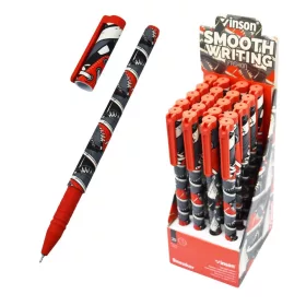   Golyóstoll kupakos, 0,7mm Vinson Sneaker A188 vegyes test displ 20 db/display