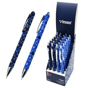   Golyóstoll nyomógombos 0,7mm Vinson Point K36 vegyes test displ 24 db/display