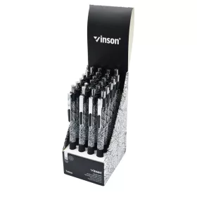   Golyóstoll nyomógombos 0,7mm Vinson Tattoo 103 vegyes test displ 24 db/display