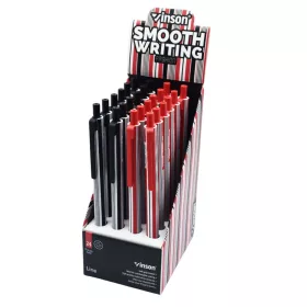   Golyóstoll nyomógombos 0,7mm Vinson Line F4 vegyes test displ 24 db/display